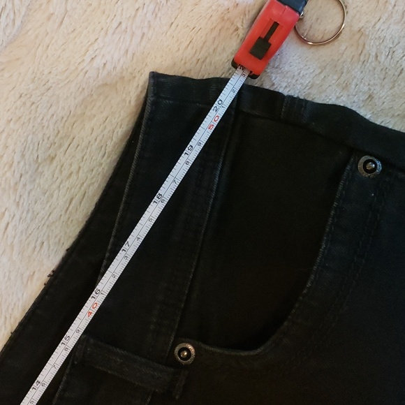 So Slimming by Chico's Black Wide Leg Jeans with sparkly pocket details - Picture 11 of 11